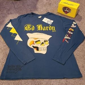 NWT Vintage Boy's Ed Hardy shirt